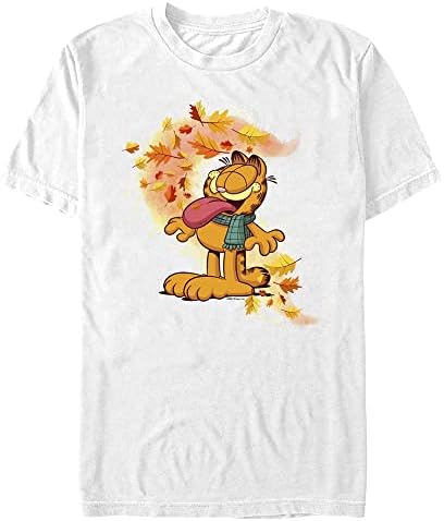 Мъжки Блузи Nickelodeon Big & Tall Garfield Autum Leaves, Тениска с къс ръкав