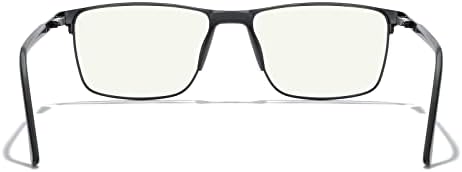 MERRY'S Fashion Blue Light Blocking Glasses - Очила За Четене в Метална Рамка с Пружинным тръба на шарнирна Връзка, Четци