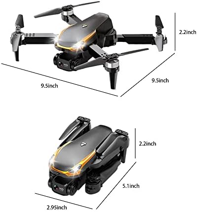Дрон ZOTTEL с 4K камера HD, Плюшени Квадрокоптер с дистанционно управление, Сгъваема мини безпилотни самолети