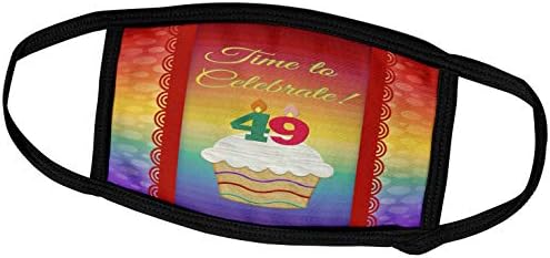 3D Дизайн на покани за рожден Ден Бевърли Търнър - Cupcake, Брой Свещи, Време, Покана за участие в честване на 49-та