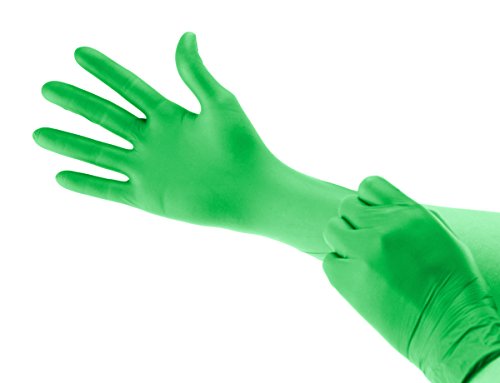 Primo Dental Products CGG200L зелени хлоропреновые ръкавици PF E x am голям размер (опаковка от 200 броя)