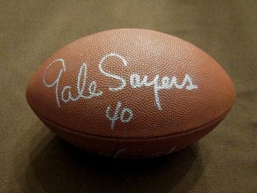 Уолтър Пейтън Гейл Сайръс Чикаго Беарз Копито Подписа Автограф на Уилсън Футбол Nfl Jsa - Футболни топки С автографи