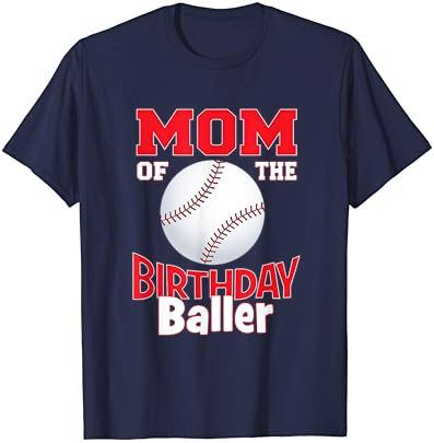 Тениска за парти с Бейзболна тематика Майка на рожден ден