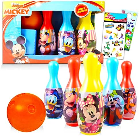 Набор от играчки и игри с Мики Маус, Определени за игра на боулинг с Мики Маус от Дисни, Игри с Мики Маус за деца