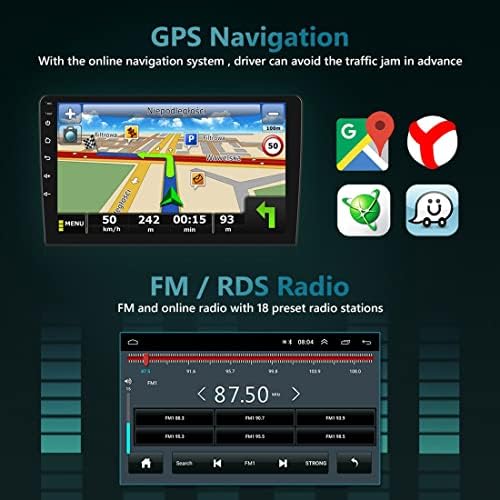 ARJERS Android 10,0 Кола стерео 2 Din радио, за Peugeot 207 2006-2015, сателитна навигация GPS, Мултимедиен плейър