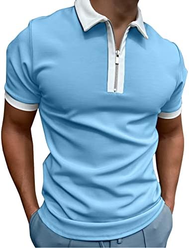 RTRDE Мъжки Ризи Поло С Къс ръкав и принтом копчета, Дрехи, Модни Дизайнерски Ежедневни Дишащи Ризи