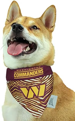 Замяна Кърпа Zubaz NFL Team за кучета и Котки, Washington Commanders, Голяма /X-Large