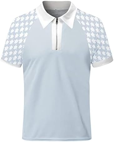 RTRDE Мъжки Ризи Поло С Къс ръкав и принтом копчета, Дрехи, Модни Дизайнерски Ежедневни Дишащи Ризи