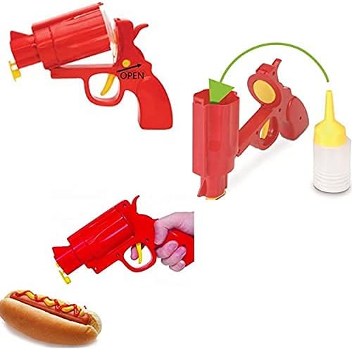 Пистолет за кетчуп SPRINT4DEALS, Бутилка с Дозатор подправки, Инструмент за подправки за Кетчуп, барбекю, Сосове, Сироп, Горчица,
