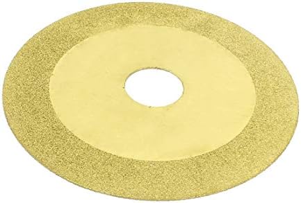 X-DREE 100 mm x 20 mm Шлайфане инструмент Diamond Отрезной кръг на Златист цвят (Herramienta de esmerilado de 100 мм x 20 мм Disco de rueda de corte diamantado en tono dorado