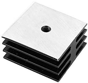 Сменяеми алуминиеви радиатора X-DREE 35x35x15 мм за мостовия токоизправител KBPC (Disipador de calor de aluminio