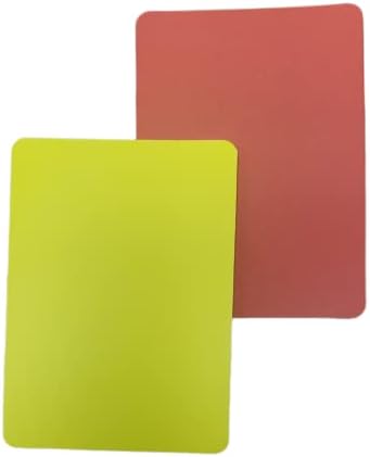 Комплект карти за спортен съдия от двете - 1 Червен картон и 1 Жълт картон (опаковка от 1)