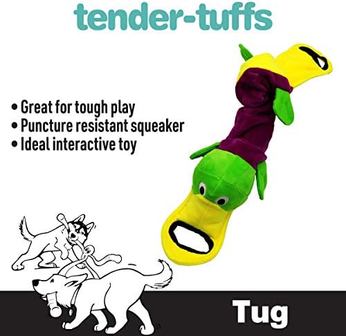 Плюшен играчка за кучета Snuggle Puppy Tender-Tuffs Platypus Tug Tug Плюшен играчка за кучета - Писклявая интерактивни играчки