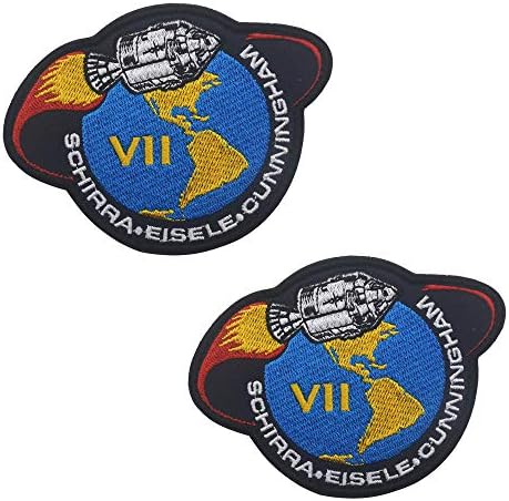 Колекция от кръпки за сигурност мисията на НАСА Аполо Apollo1,7,8,9,10,11,12,13,14,15,16,17, Космически Ленти С Бродерия