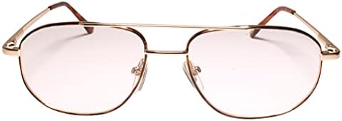 Класически Ретро-Златни Квадратни Авиаторские Бифокални Очила за четене на 90-те години с Фокусно разстояние 1,00
