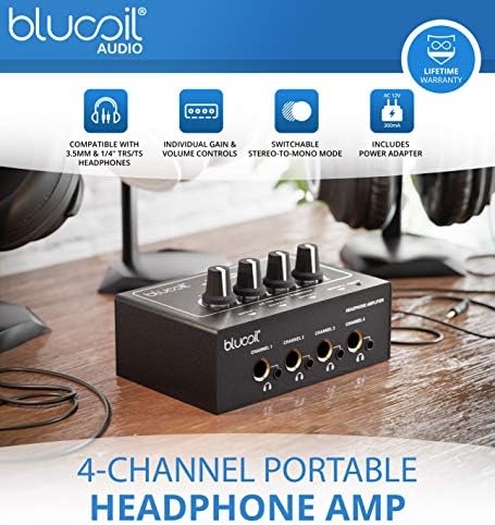 Комплект вокални микрофони Audio-Technica AT2020PK за стрийминг /подкастинг с усилвател за слушалки Blucoil, 10-инчов XLR-кабел,