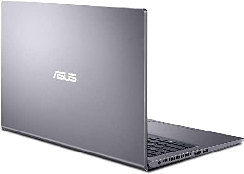 Тънък и лек лаптоп ASUS VivoBook със сензорен екран 15,6 | Intel i3-1115G4, Full HD, пръстови отпечатъци, с кабел HDMI, Windows 10, Сив (8 GB | 128 GB SSD, i3-1115G4)