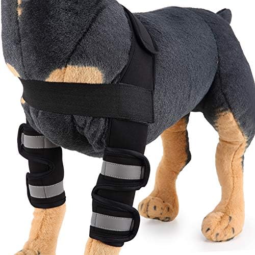 SMALLLEE_LUCKY_STORE Наплечный Бандаж за кучета със Светлоотразителни ивици, Защита на Лакътя предната част на краката, за Възстановяване при Артрит, Зарастване на рани, Пре