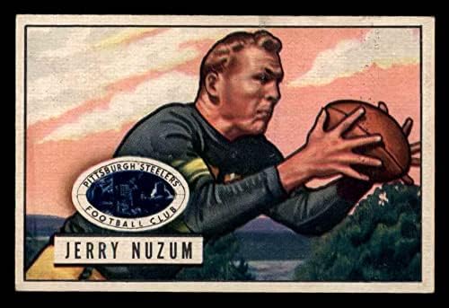 1951 Боуман 129 Джери Нузум Питсбърг Стийлърс (Футболна карта) EX/ Mount Стийлърс Комптън Общността Колеж/ Ню Мексико