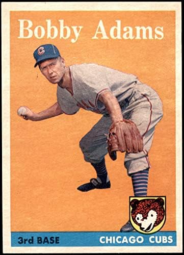 1958 Topps 99 Боби Адамс Чикаго Къбс (Бейзболна карта) в Ню Йорк Къбс
