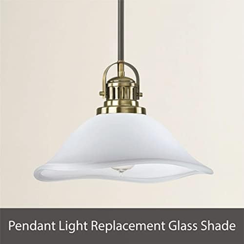 Aspen Creative 25308-60-1, Лампион от Прозрачно Стъкло за торшерной лампи средни по размер, Висящи, лампа, Окачена лампа, Диаметър