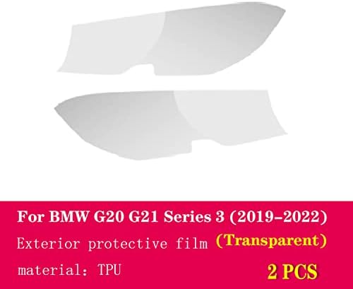 GZGZ Автомобили Външна Прозорец Стойка за Кола, Защитно Фолио от TPU Срещу Драскотини, за BMW G20 G21 Серия 3 2019-2022