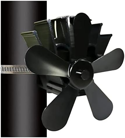 YYYSHOPP Вентилатор за печка с 5-топлинна задвижване Тиха работа на Еко-вентилатор за камина Икономичен горния вентилатор за