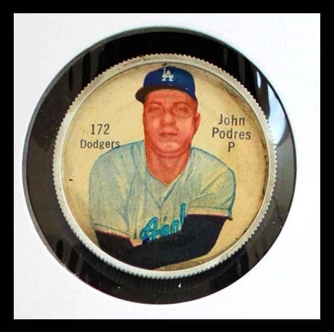 1962 Монети Salado 172 Джони Подрес Лос Анджелис Доджърс (Бейзбол карта) ДОБРИ Доджърс