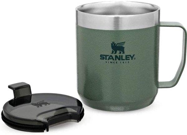Легендарният чаша Stanley Classic с вакуумна изолация -Туризъм чаша от неръждаема стомана, 1 брой (опаковка от 1),
