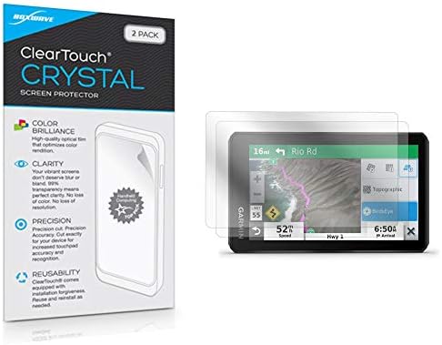 Защитно фолио BoxWave за Garmin zumo XT (Защитно фолио от BoxWave) - ClearTouch Crystal (2 опаковки), HD филм за защита от