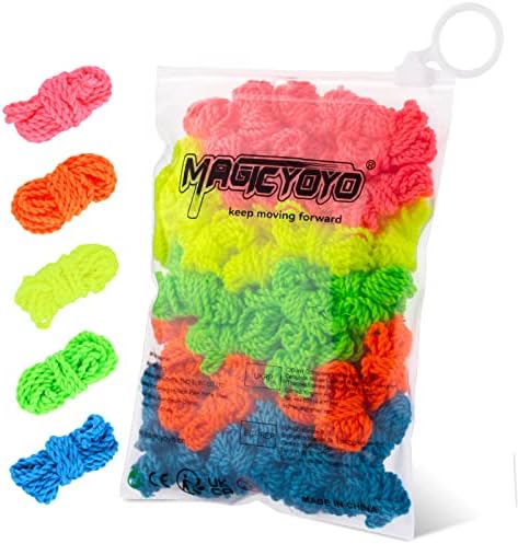 Професионални струни на Yoyo в опаковка от 50 меки корди Yoyo от полиестер за отзивчив и невосприимчивых Yoyo, синьо, зелено,