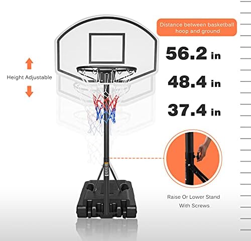 KL KLB спортно джобно баскетболното пръстен за басейна, регулируеми по височина баскетболно система, поставки за врата за