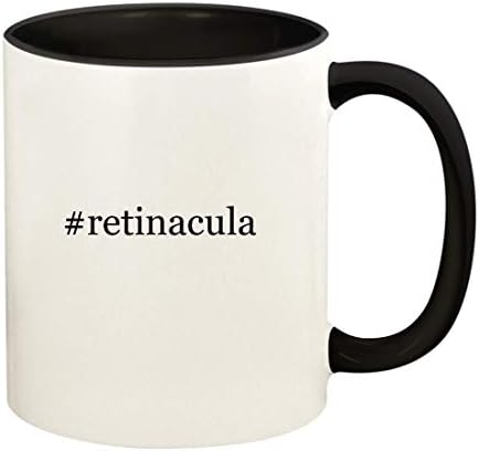 Подарък дрънкулки retinacula - Хэштег 11 грама, Керамични Цветна Дръжка и Вътрешната част на Кафе Чаши, Черна