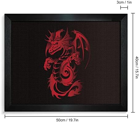 Червен Дракон от по-Тъмен Диамант Комплекти За Рисуване на Рамка за Картини 5D направи си САМ Пълна Тренировка Планински