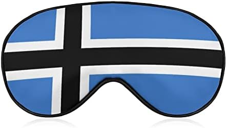 Маска за очи с Естония Флага за Сън, Затемненная Нощна Превръзка на Очите и с Регулируема Каишка за Мъже И Жени, Сън за Йога