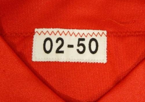 2002 Kansas City Chiefs Монтик Шарп №61, Издаден в Червената фланелка 50 DP15632 - Използваните тениски за игри NFL без