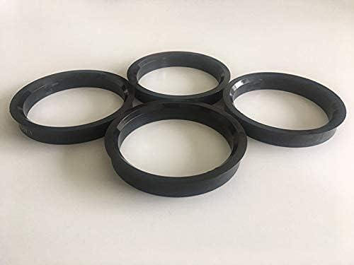 NB-AERO 4 бр. Черни полиуглеродные пръстени от 67 мм (колелце) до 64,1 мм (Ступица) | Централно пръстен Hubcentric