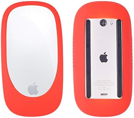 N /T Силиконов калъф Защитна Обвивка за Magic Mouse 1/2 Силиконов калъф за Apple Magic iPad Mouse (Розов)