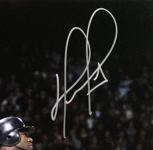 Ред Сокс Дейвид Ортиз Подписа снимка в рамка с размер 16х20 мм MLB BB580041 - Снимки на MLB с автограф
