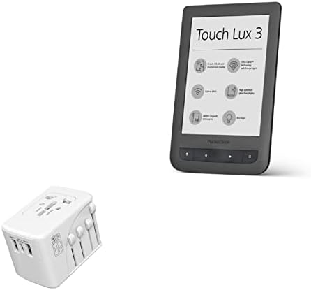 Зарядно устройство за Pocketbook Touch Lux3 (Charger by BoxWave) - Международна стенно зарядно устройство PD (65 W),