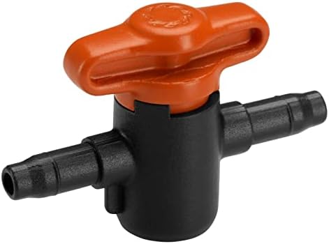 Спирателен клапан Gardena Micro-Drip-System 4,6 mm (3/16 инча): за корекция или припокриване на всеки маркуч, безстепенно регулиране, комплект: 2 броя (13217-20)