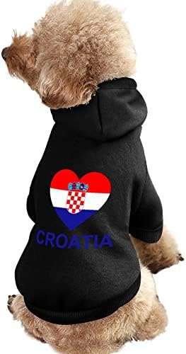 Love Croatia Дрехи за кучета Зимни Блузи за домашни Любимци Меки и Топли Блузи за Малки до Средни Кучета