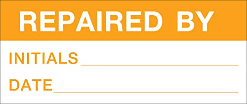 Етикети за грижа Брейди WOX-31 от перманентен полиестер, оранжево към бяло, 1.500 х 0.625 (38.100 mm x 15.880