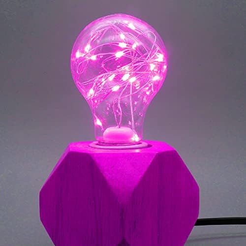 YDJoo Розова led Страхотна Крушка A19/A60, Декоративни лампи във формата на Вълшебно Кълбо, 1 W, Коледна работа на смени