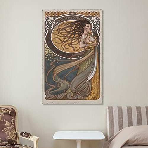 Художествен Плакат Картина на Платно Медуза Картини за Спални Стенни Художествени Картини на Платно Стенен Декор Начало Декор