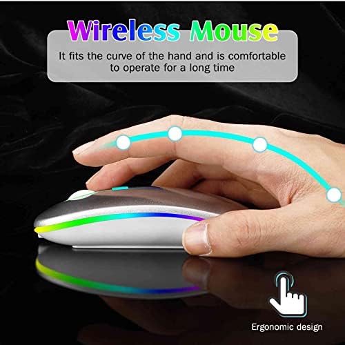UrbanX 2,4 Ghz и Bluetooth Мишка, Акумулаторна Безжична мишка за Samsung Galaxy S4 10,5 Безжична мишка с