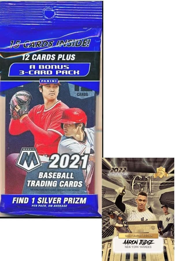 Бейзболна картичка Панини MOSAIC 2021 Дебела Опаковки от 15 Картички с 1 СРЕБЪРНА НАГРАДА В опаковка - И Маркова карта AARON