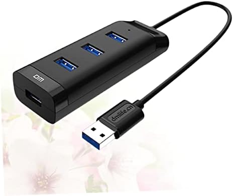 SOLUSTRE USB Сплитер, USB Сплитер, USB Сплитер 4 Черно - Конвертор Hub Компютърен USB Порт Cm Аксесоар Сплитер