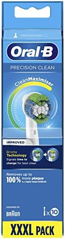Глава електрическа четка за зъби Oral B Precision Clean, опаковка от 10 броя с технологията CleanMaximise, премахване