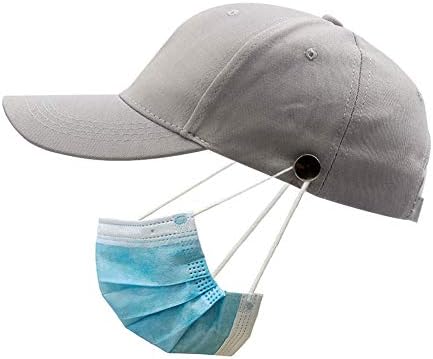 Градинска бейзболна шапка с Копчета-Притежател на Face_Mask За Жени и Мъже, Регулируеми Шапки с Каишка за Носене